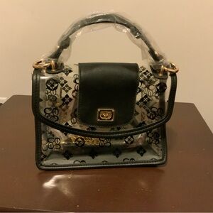 Stylish Black and Gold Women's Handbag